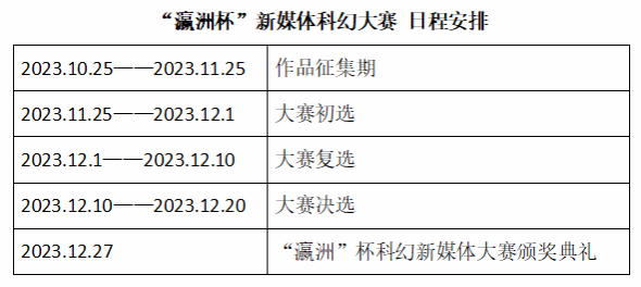 首届“瀛洲”杯新媒体科幻大赛大奖章程 - 图1